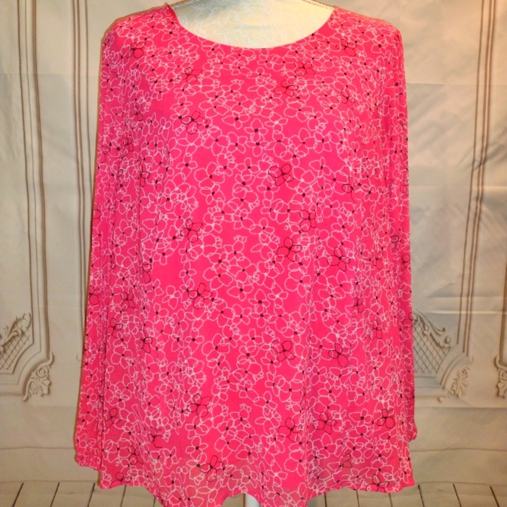 Alfani size large pink blouse